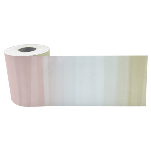 Straight Rolled Border Trim, Cool Tones, 50 Feet