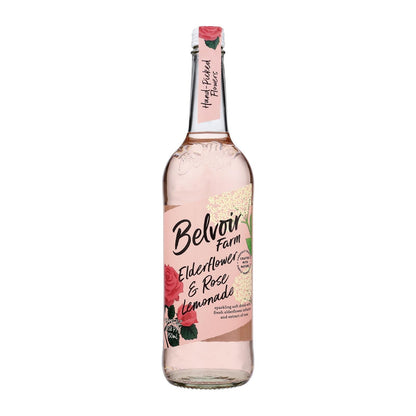 Belvoir - Organic Lemonade - Elderflower And Rose - Case Of 6 - 25.4 Fl Oz. - Loomini