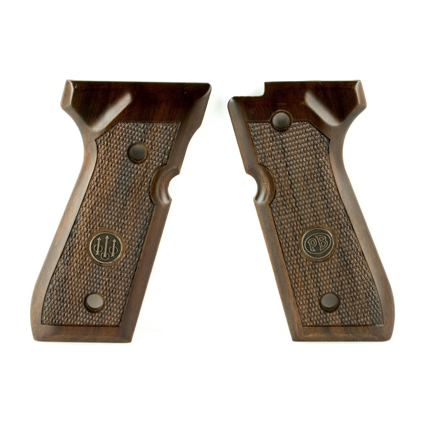 Beretta Grips 92 96fs Wood Chkrd - Loomini