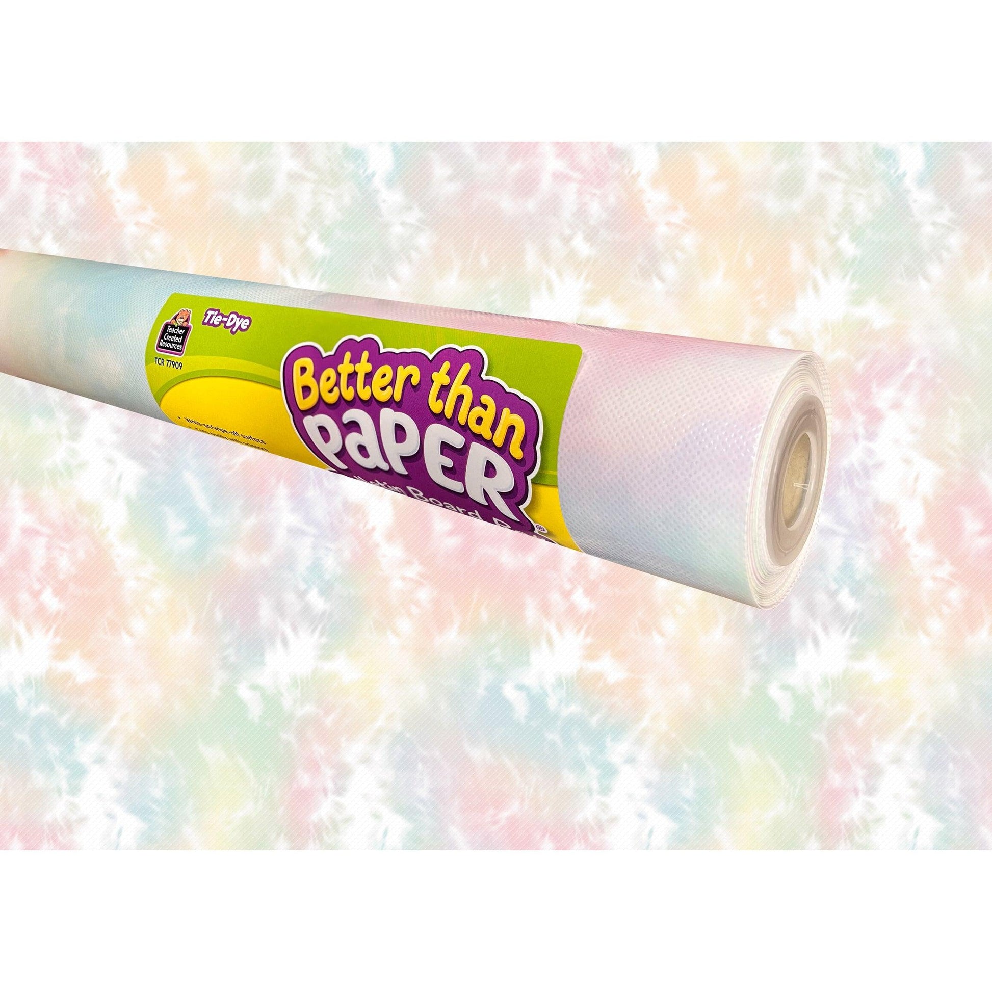 Better Than Paper Bulletin Board Roll, Tie-Dye, 4-Pack - Loomini