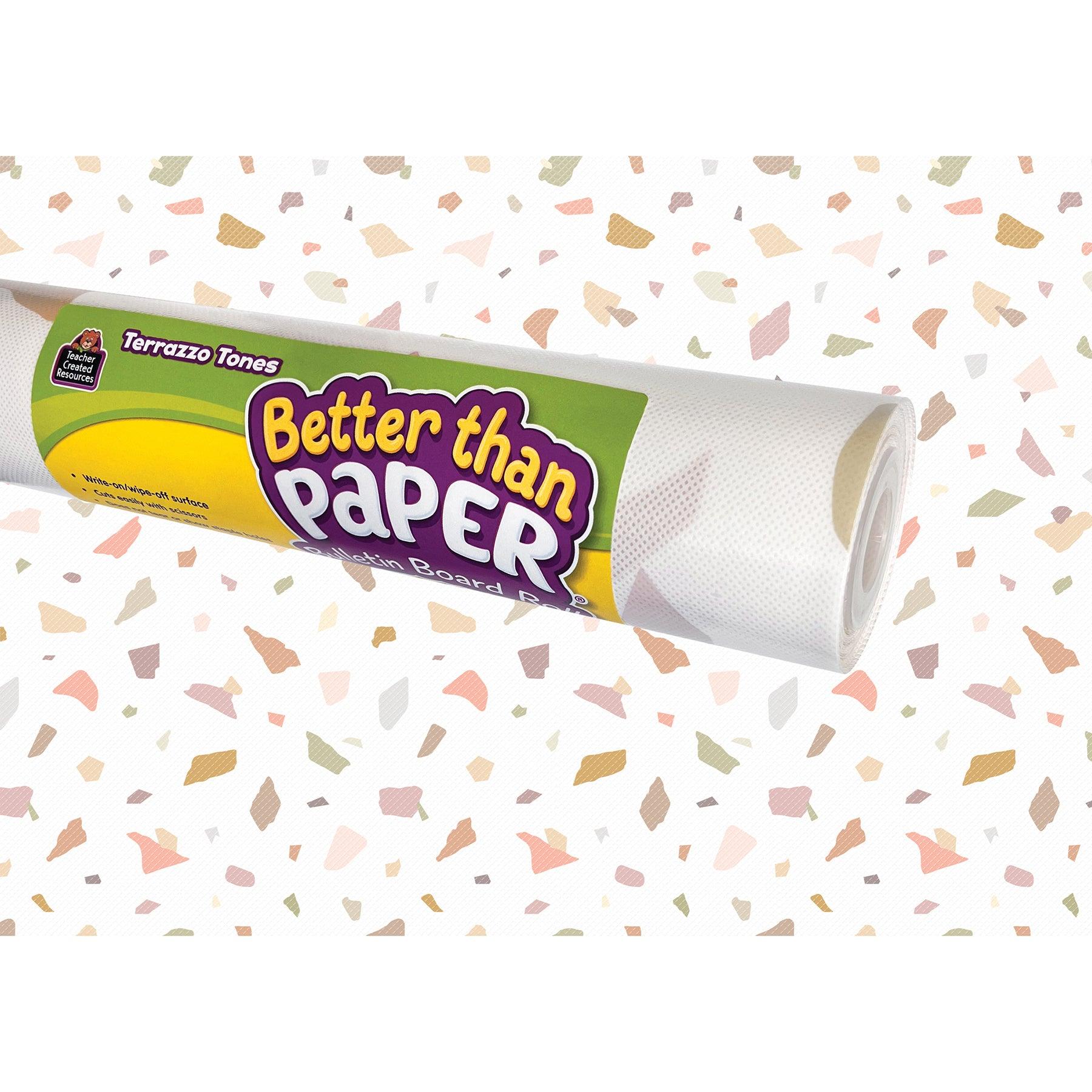 Better Than Paper® Bulletin Board Roll, Terrazzo Tones, 4- Pack - Loomini