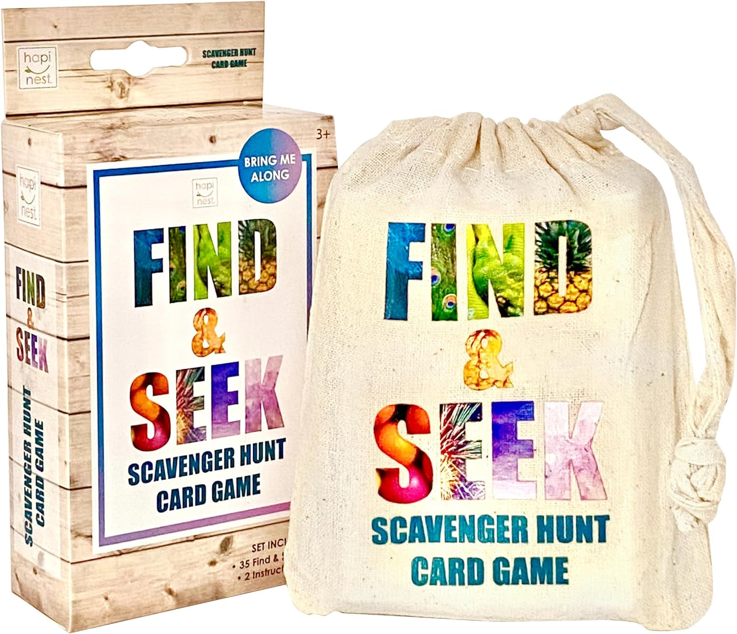 Find and Seek Scavenger Hunt Outdoor Indoor Card Game for Kids