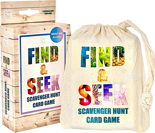 Find and Seek Scavenger Hunt Outdoor Indoor Card Game for Kids