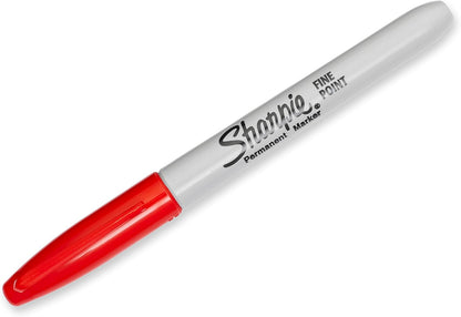 Permanent Markers, Fine Point, Red, 36 Count