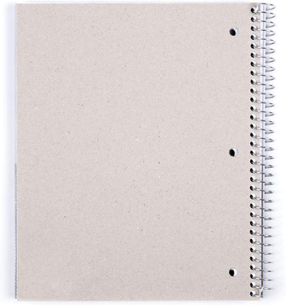 Office Durable Spiral Notebooks, 3 Subject (Ateal, Purple, White, College Ruled 3Pk)