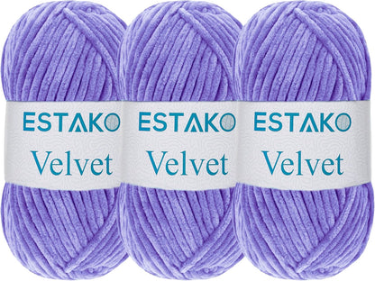 Velvet Chenille Blanket Amigurumi Yarn for Crocheting and Knitting Super Bulky 100 Gr (132 Yds) (1430 - Camel)