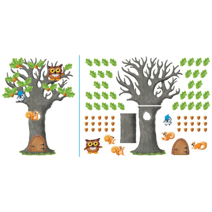 Big Oak Tree Bulletin Board Set - Loomini