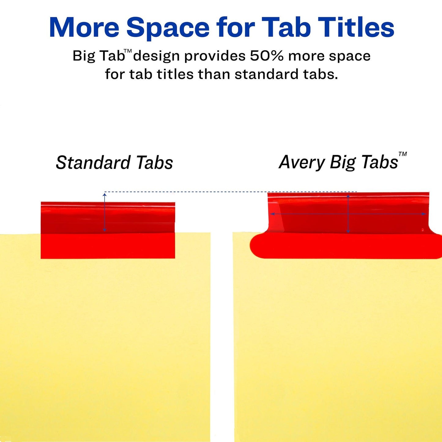 Big Tab™ Insertable Dividers, Buff Paper, 8-Tab Set, Multicolor, 12 Sets - Loomini