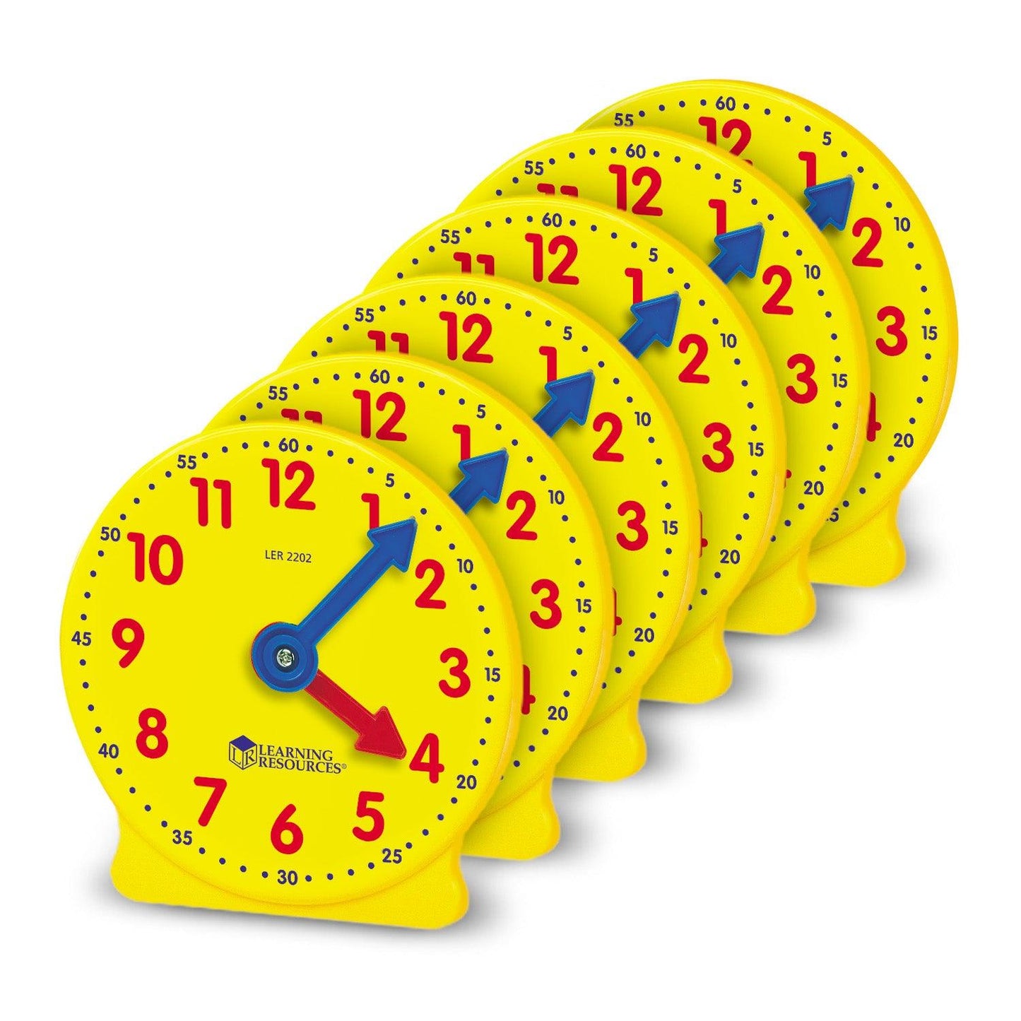 Big Time™ Geared Mini-Clocks, Set of 6 - Loomini