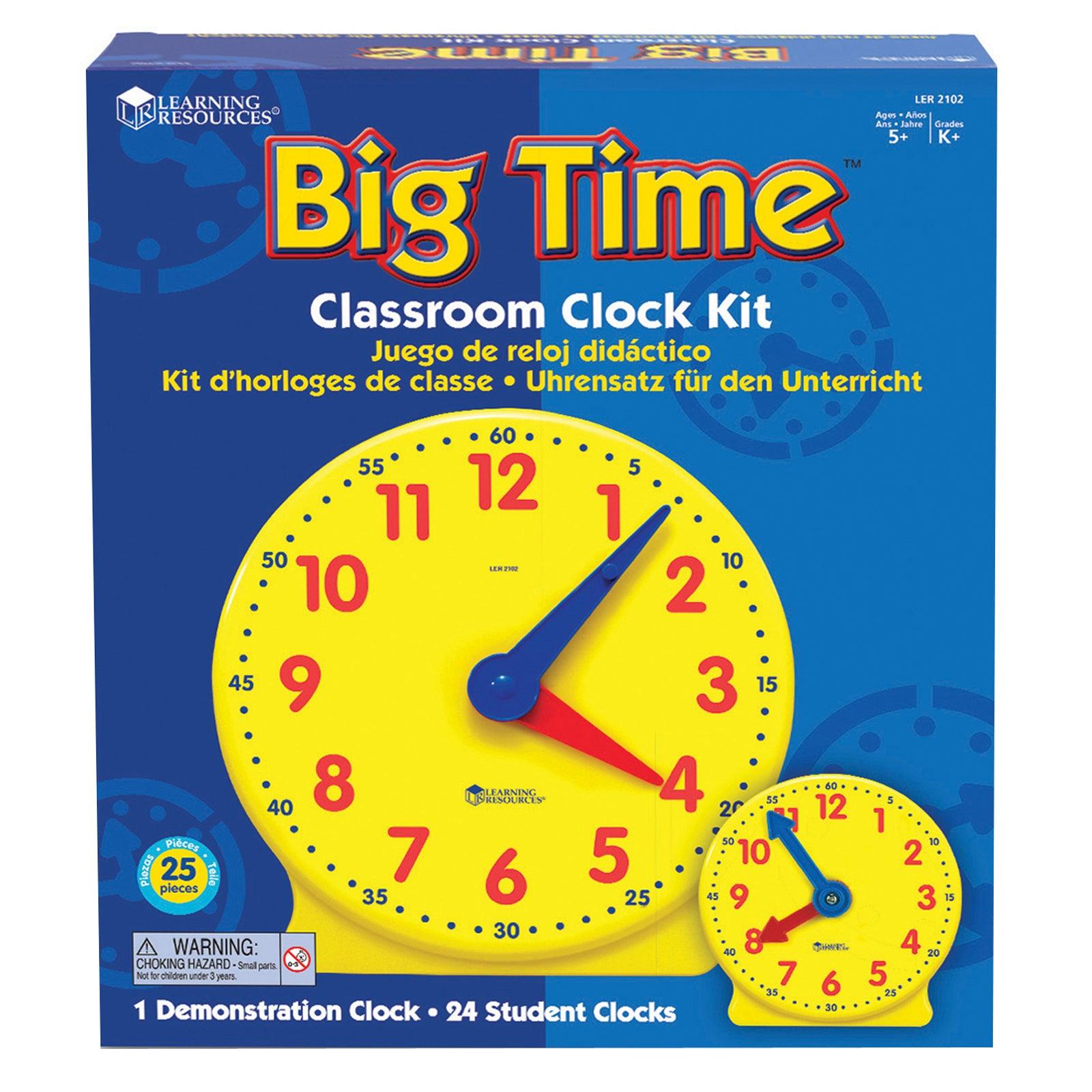 Big Time™ Learning Clock® Classroom Kit - Loomini