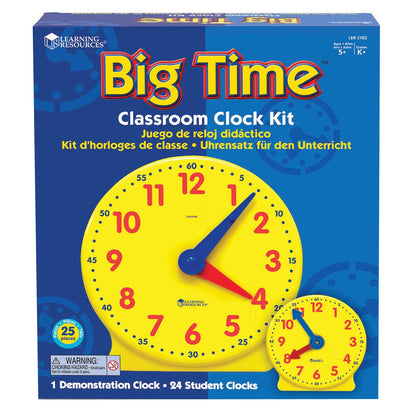 Big Time™ Learning Clock® Classroom Kit - Loomini