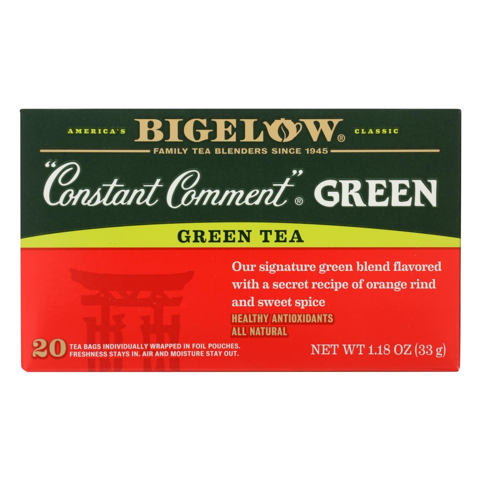 Bigelow Constant Comment Bag Tea Green - Case Of 6 - 20 Bag - Loomini