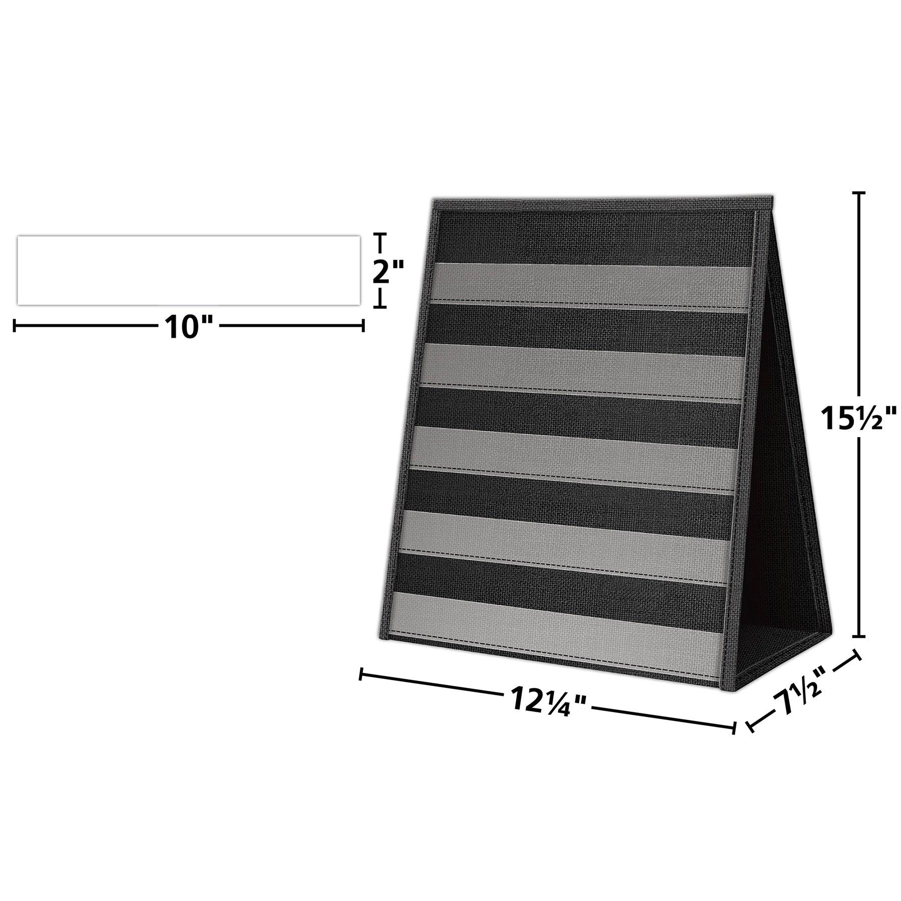 Black Desktop Pocket Chart, 15-1/2" x 12", Pack of 2 - Loomini