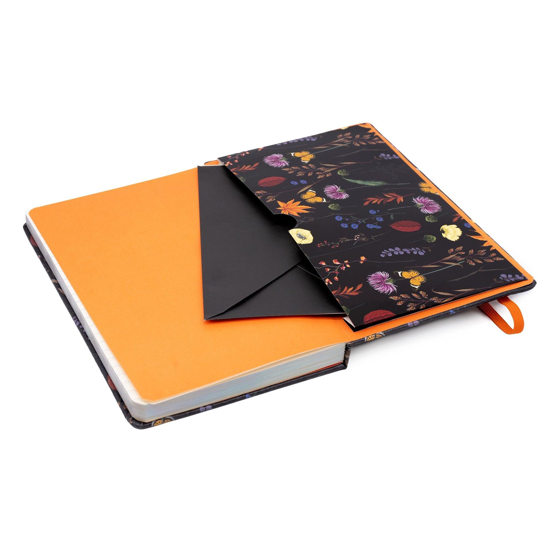 Bloom Softcover Notebook with Pocket - Cream - Pack 3 - Loomini