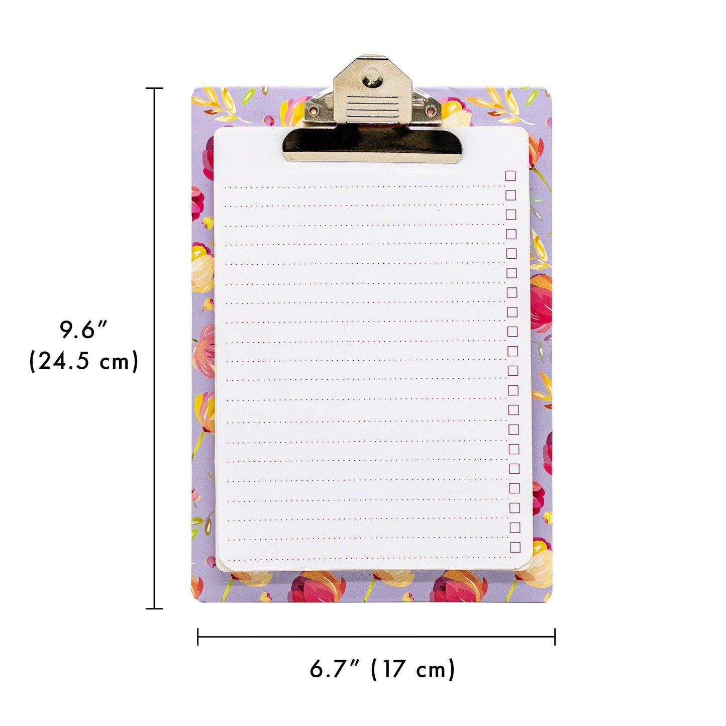 Blossom Clipboard with Pad - Pack 4 - Loomini