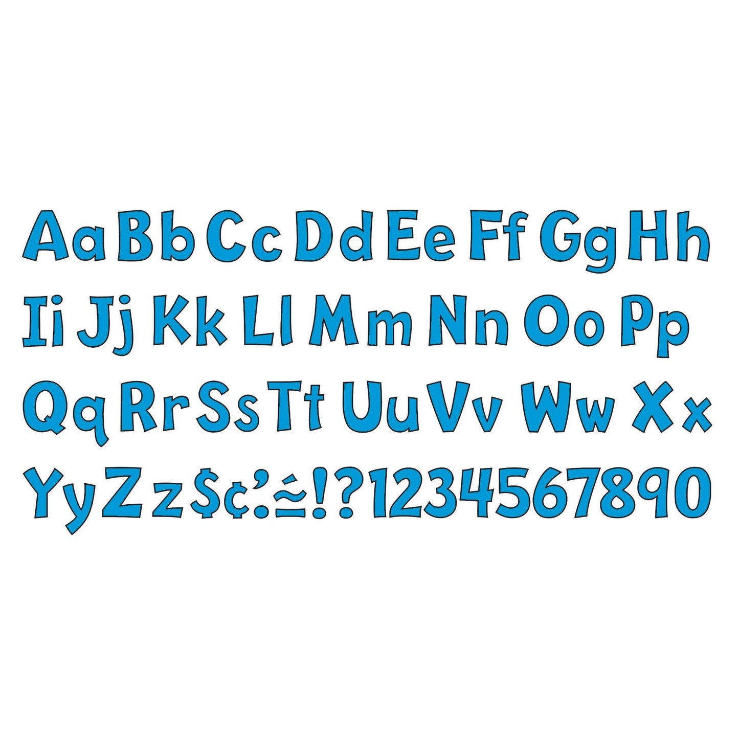 Blue 4" Playful Combo Ready Letters®, 3 Packs - Loomini