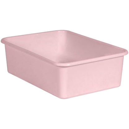 Blush Large Plastic Storage Bin, Pack of 3 - Loomini