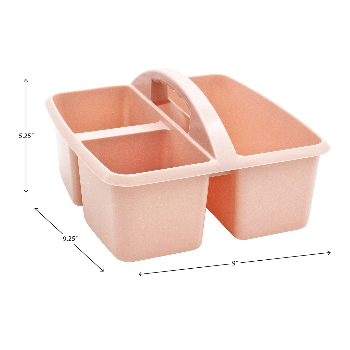 Blush Plastic Storage Caddy, Pack of 6 - Loomini