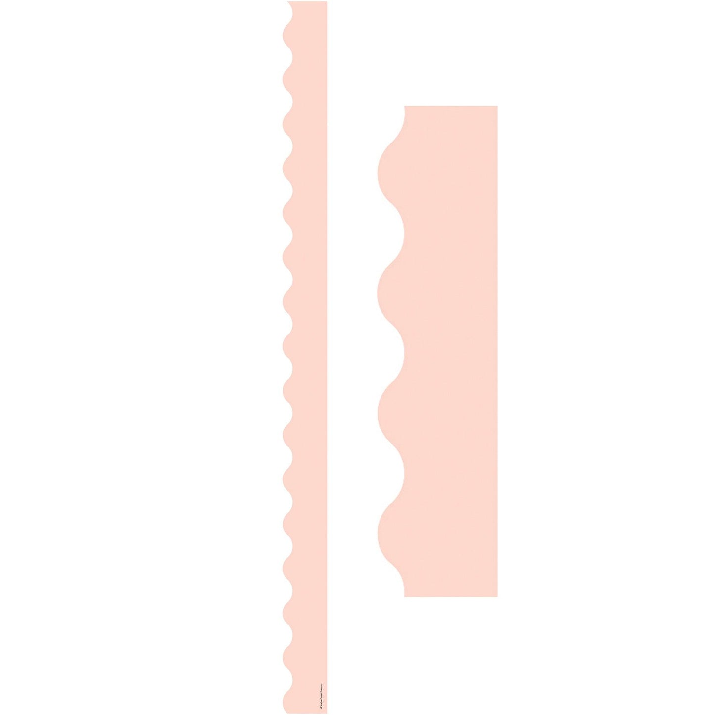 Blush Scalloped Border Trim, 35 Feet Per Pack, 6 Packs - Loomini