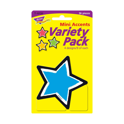 Bold Strokes Stars Mini Accents Variety Pack, 36 Per Pack, 6 Packs - Loomini