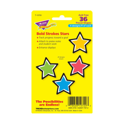 Bold Strokes Stars Mini Accents Variety Pack, 36 Per Pack, 6 Packs - Loomini