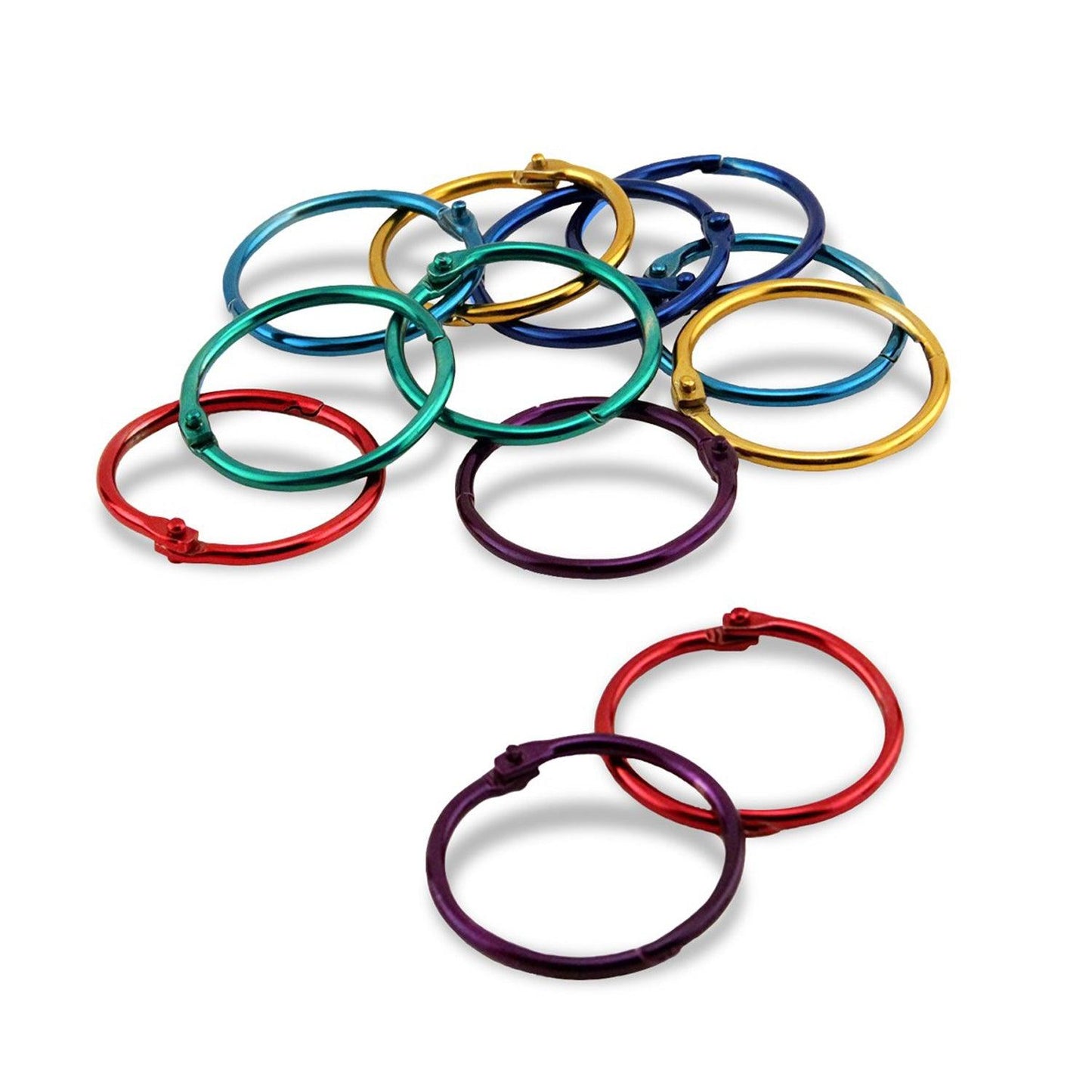 Book Rings, 1-1/2 Inch, 50 Per Pack, 2 Packs - Loomini