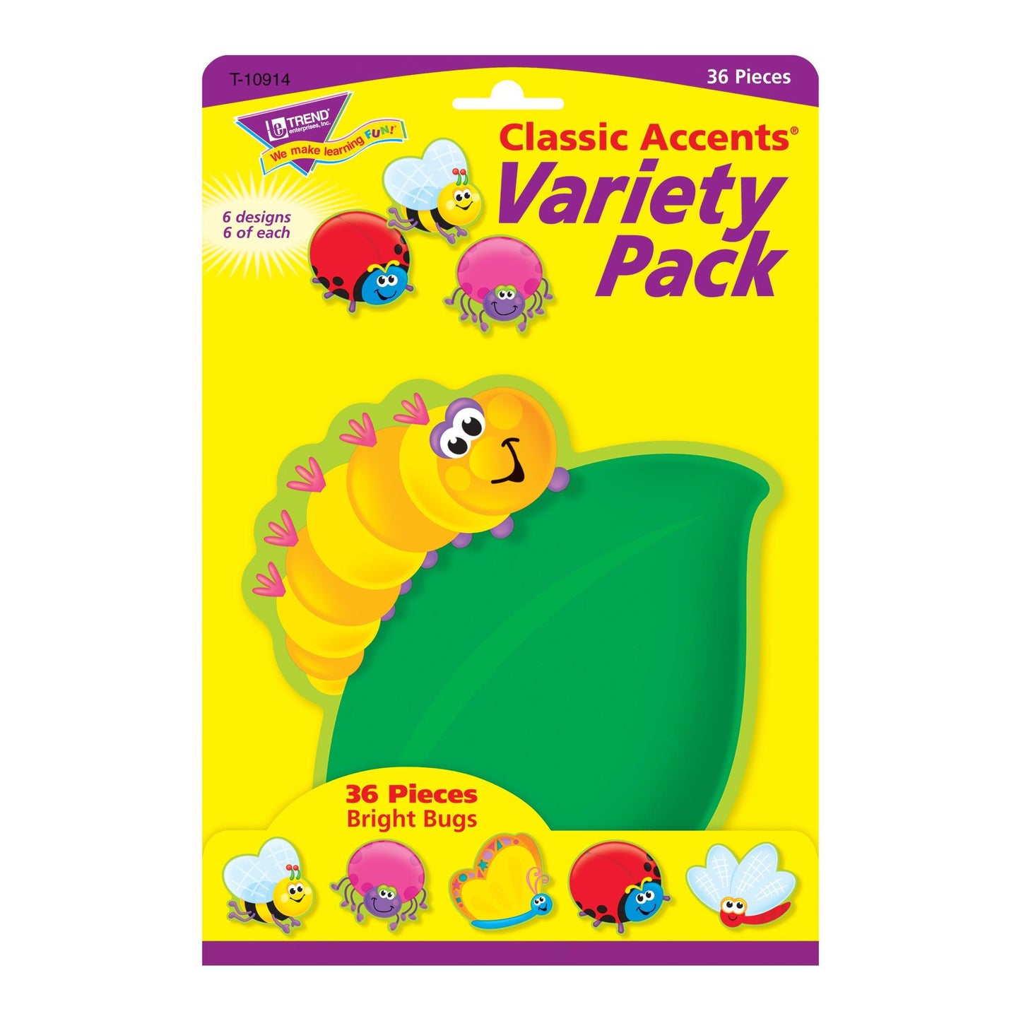 Bright Bugs Classic Accents® Variety Pack, 36 Per Pack, 3 Packs - Loomini