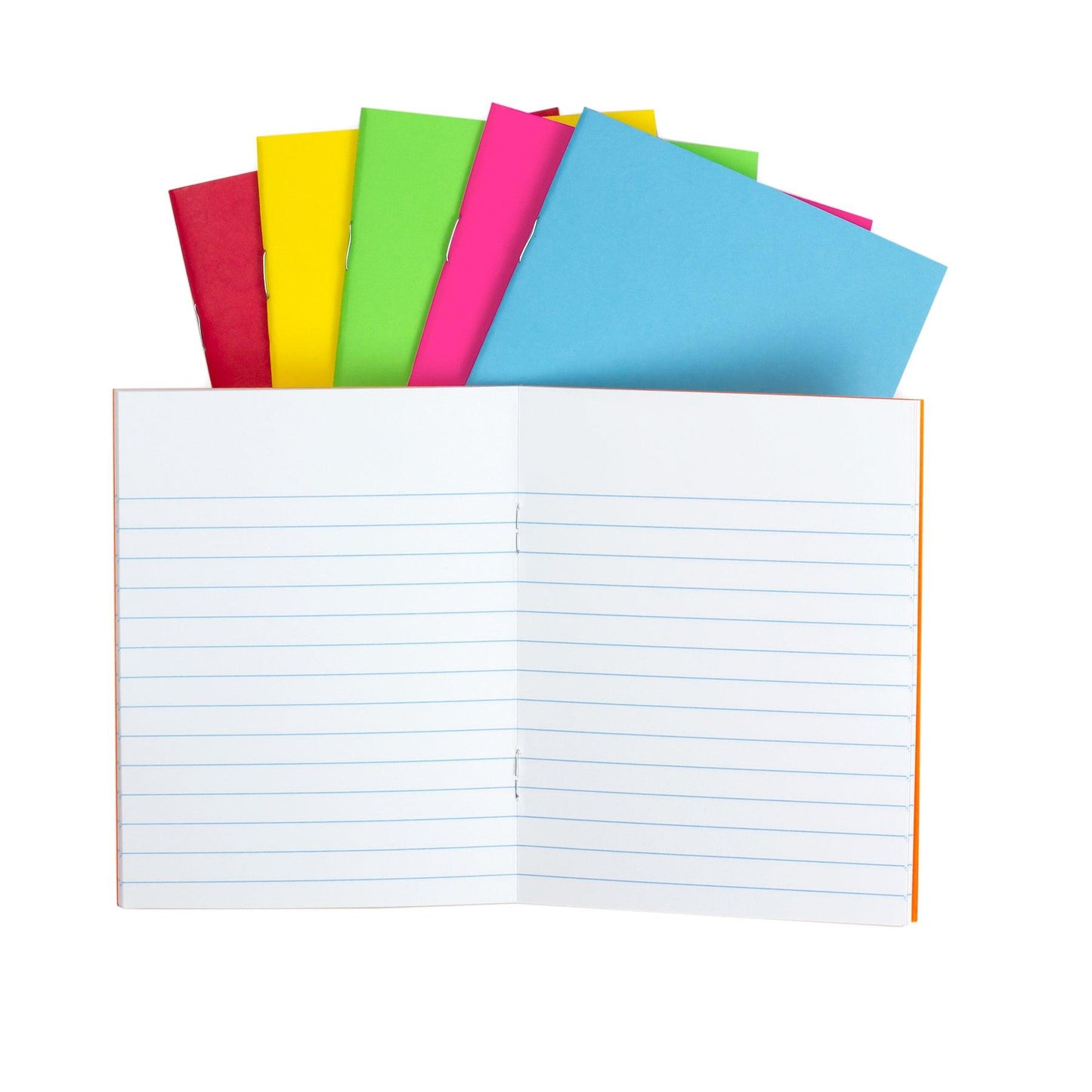 Bright Colors Lined Blank Books - 4.25 x 5.5" - Pack of 24 - Loomini