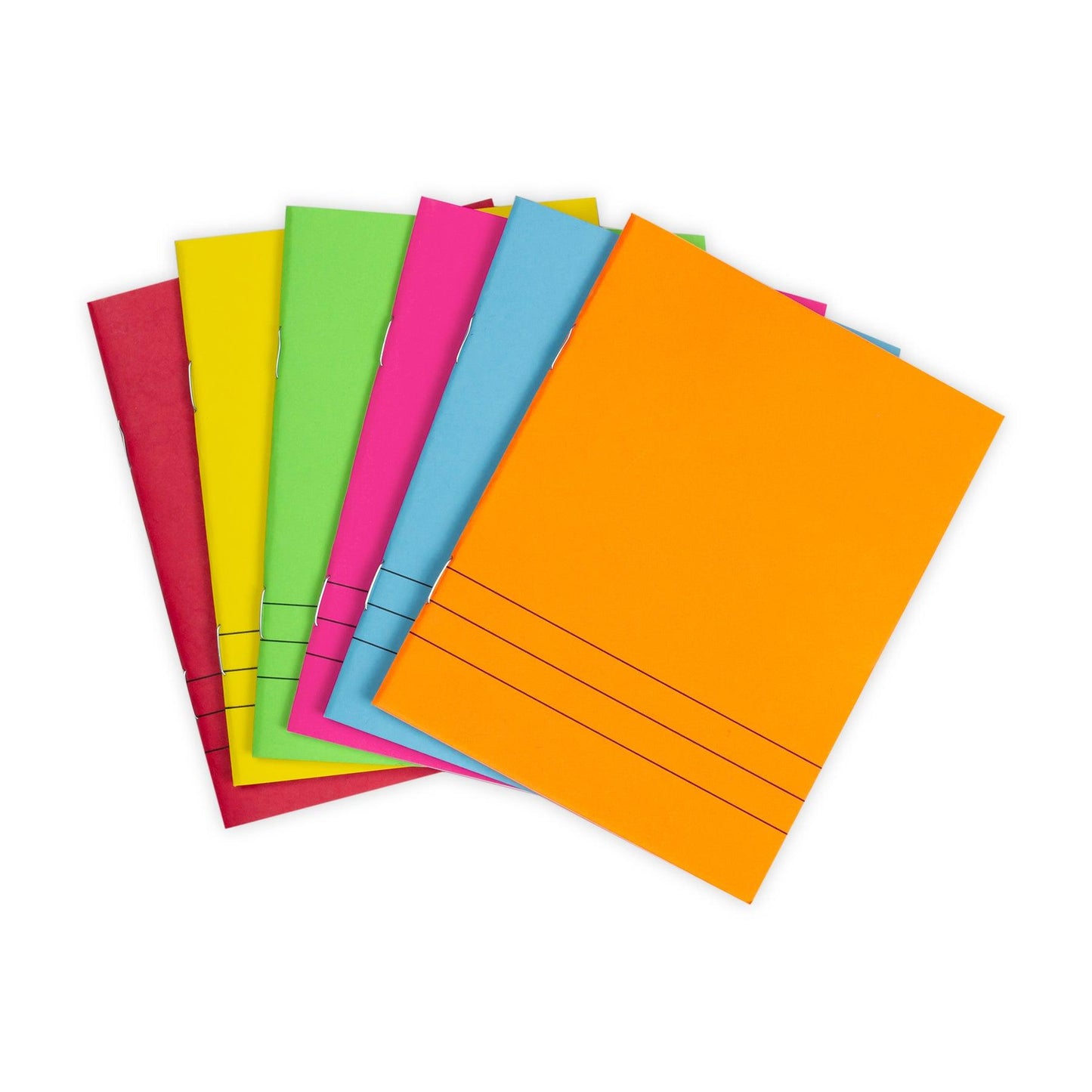 Bright Colors Lined Blank Books - 4.25 x 5.5" - Pack of 24 - Loomini