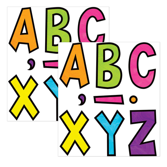 Brights 4Ever 7" Fun Font Letters, 120 Per Pack, 2 Packs - Loomini