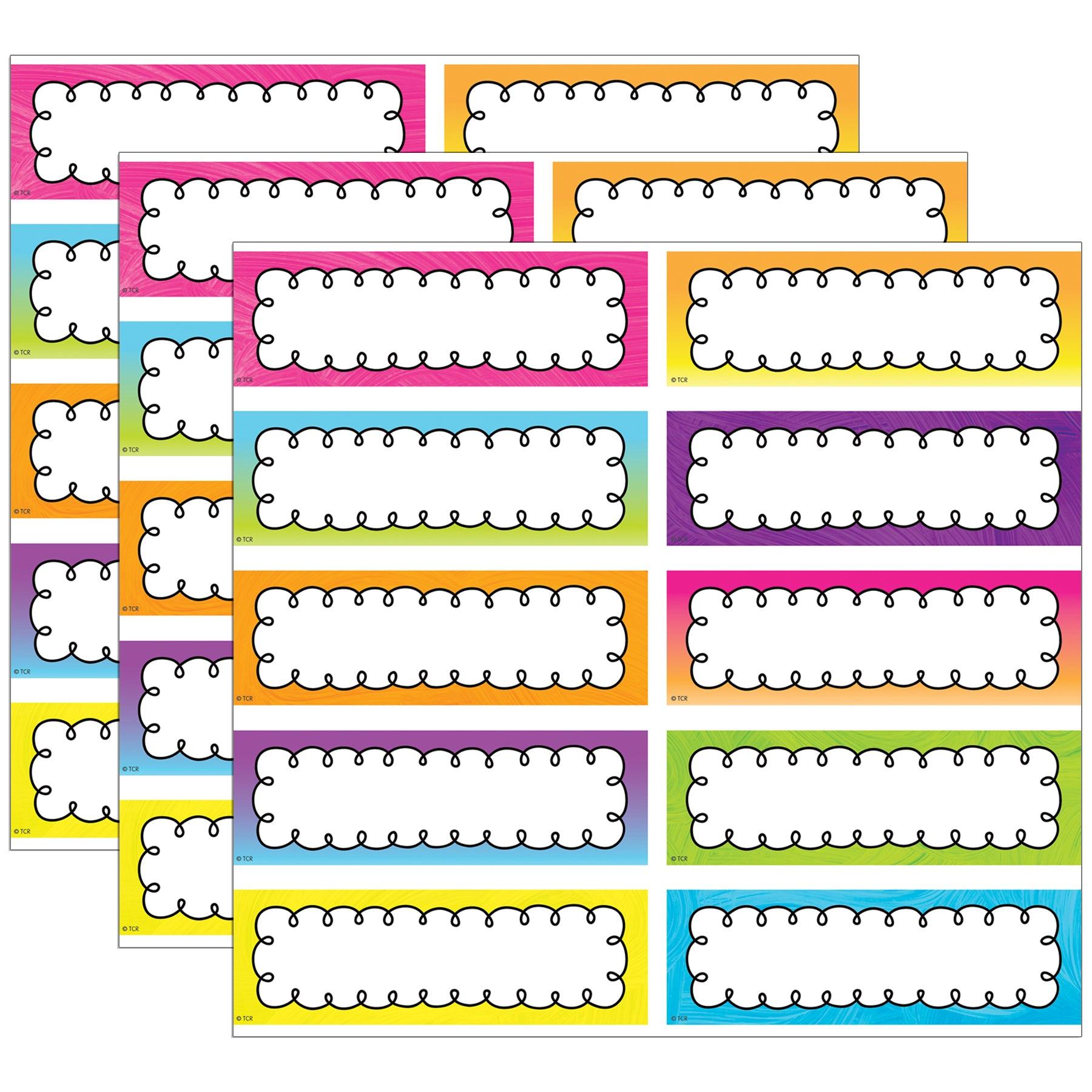 Brights 4Ever Labels Magnetic Accents, 20 Per Pack, 3 Packs - Loomini