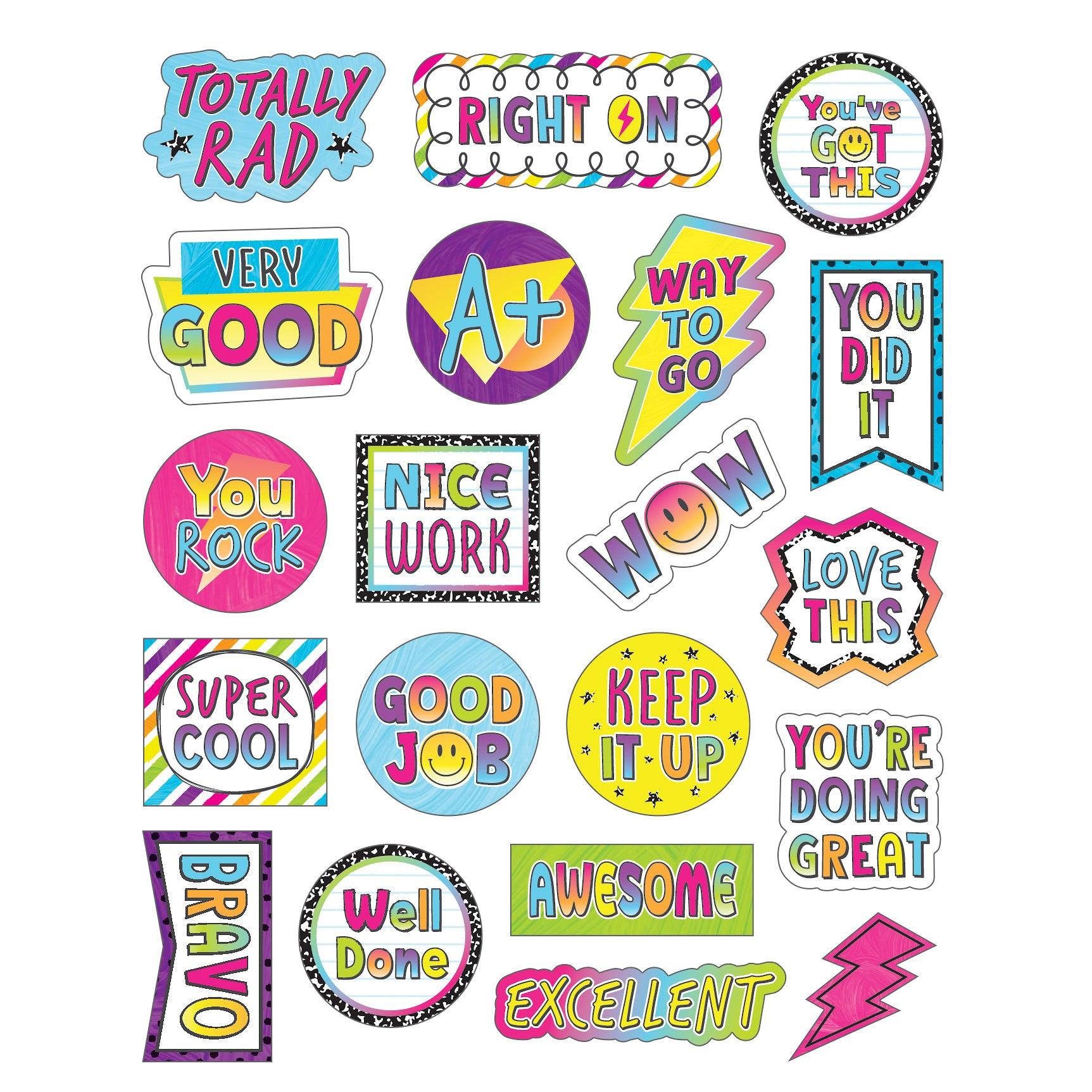 Brights 4Ever Stickers, 120 Per Pack, 12 Packs - Loomini