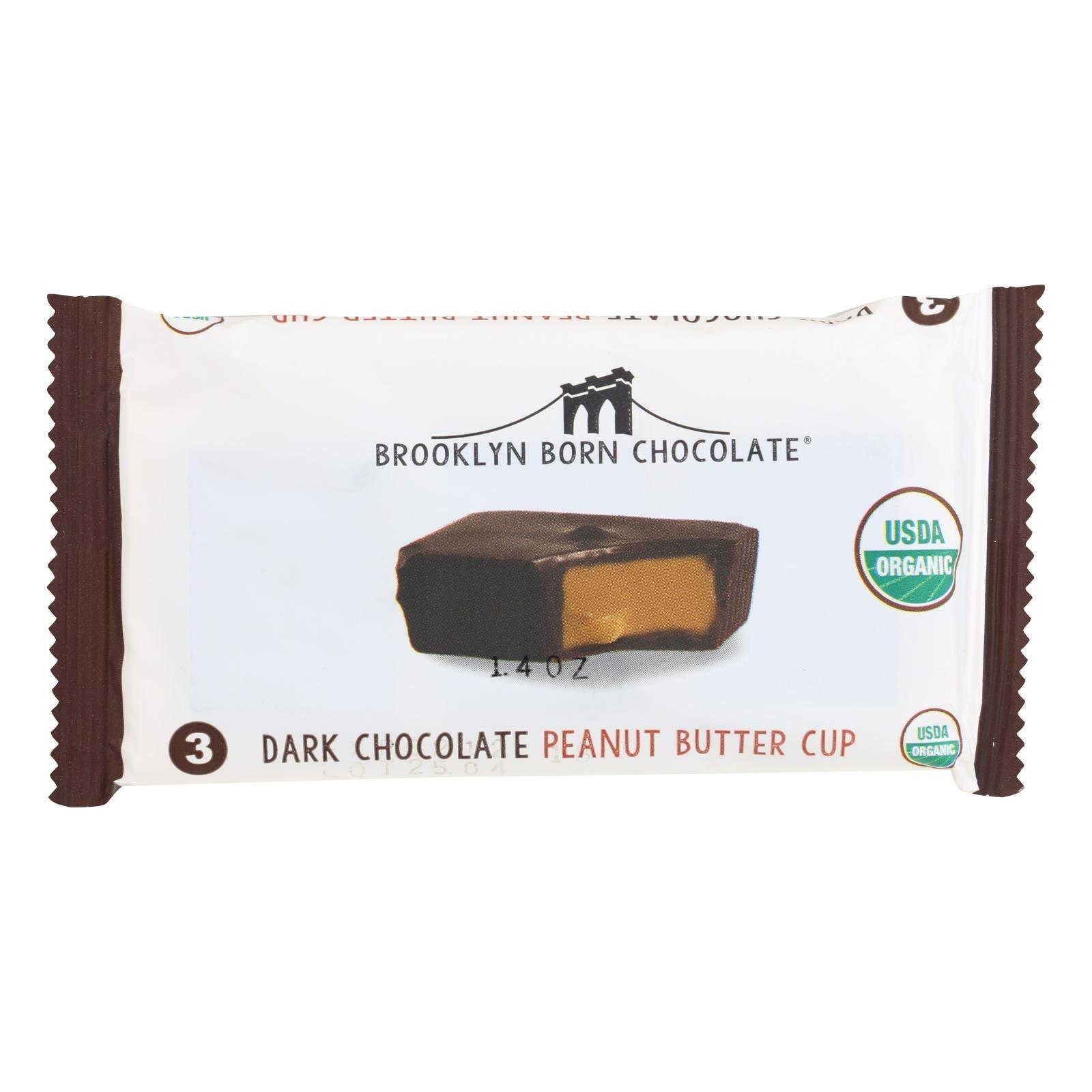 Brooklyn Born Chocolate - Pb Cups Dark Chocolate - Case Of 12 - 1.4 Oz - Loomini