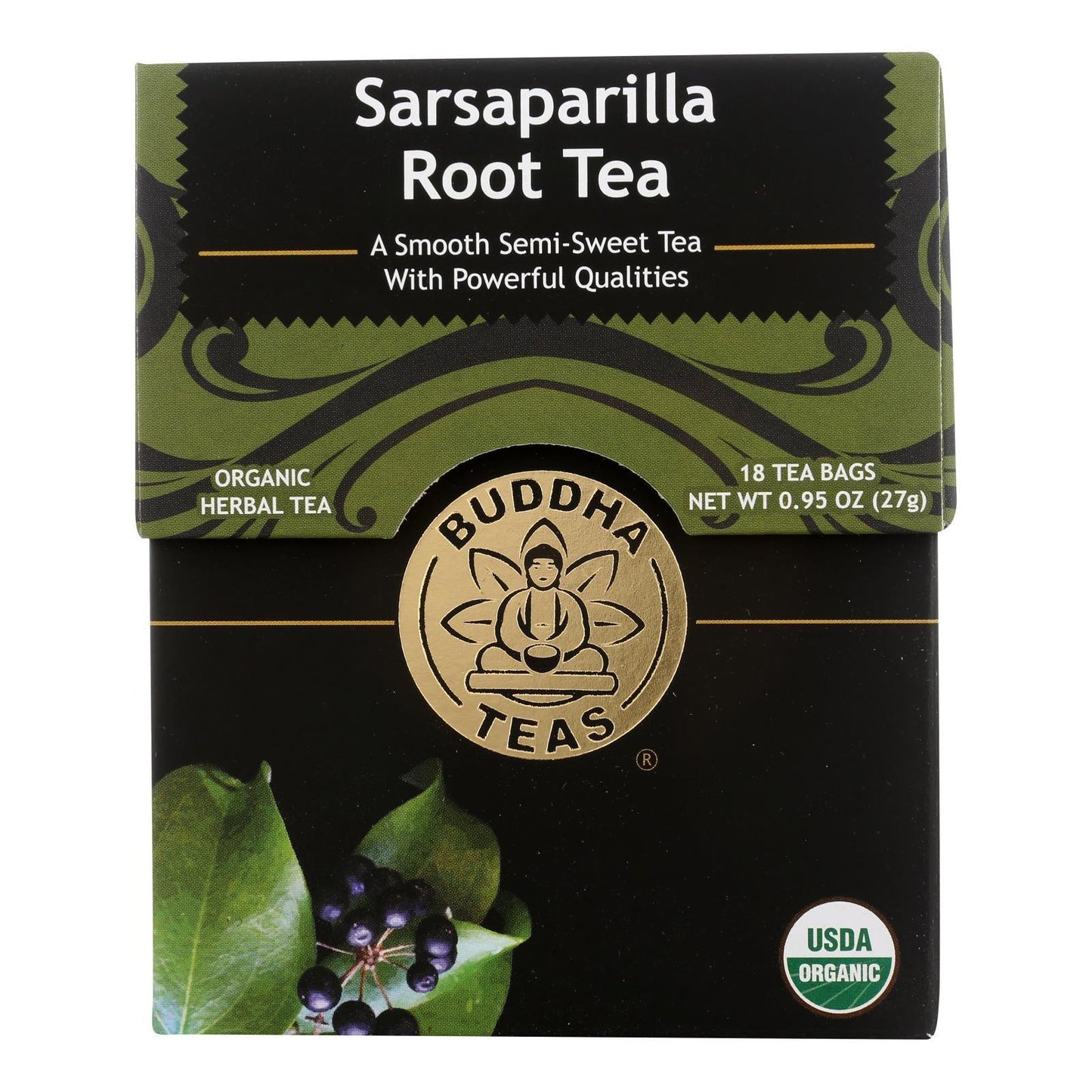 Buddha Teas - Tea Organic Sarsaparilla - Case Of 6 - 18 Bag - Loomini