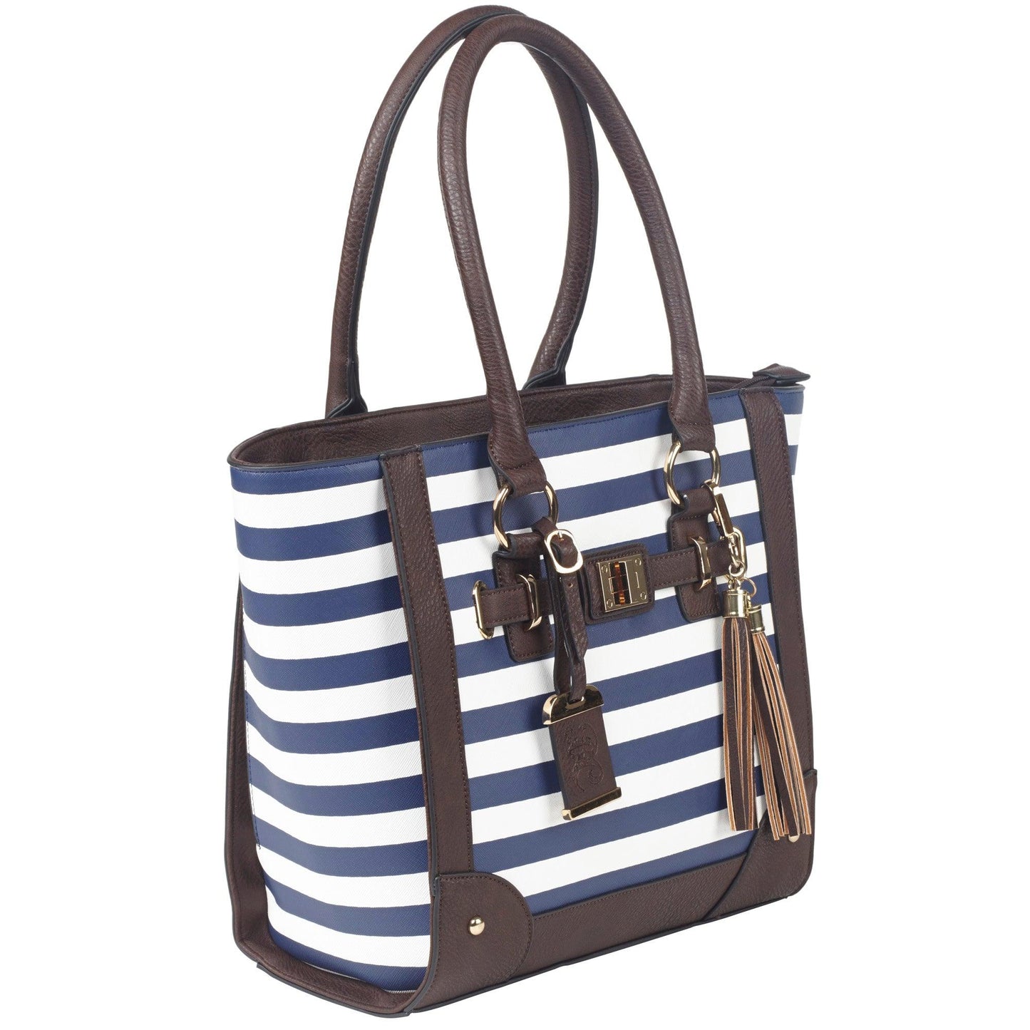 Bulldog Tote Purse Navy - Loomini