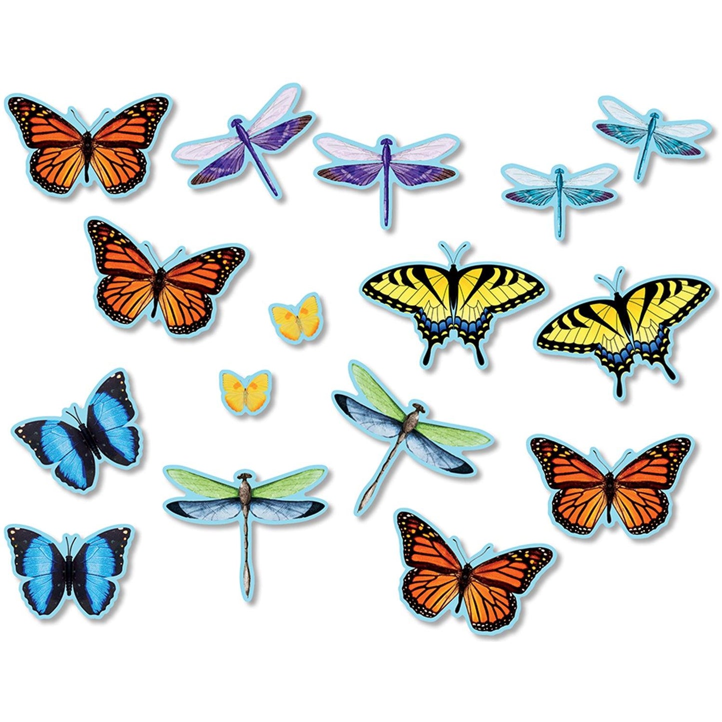 Bulletin Board Accents, Butterflies & Dragonflies, 64 Pieces Per Pack, 6 Packs - Loomini