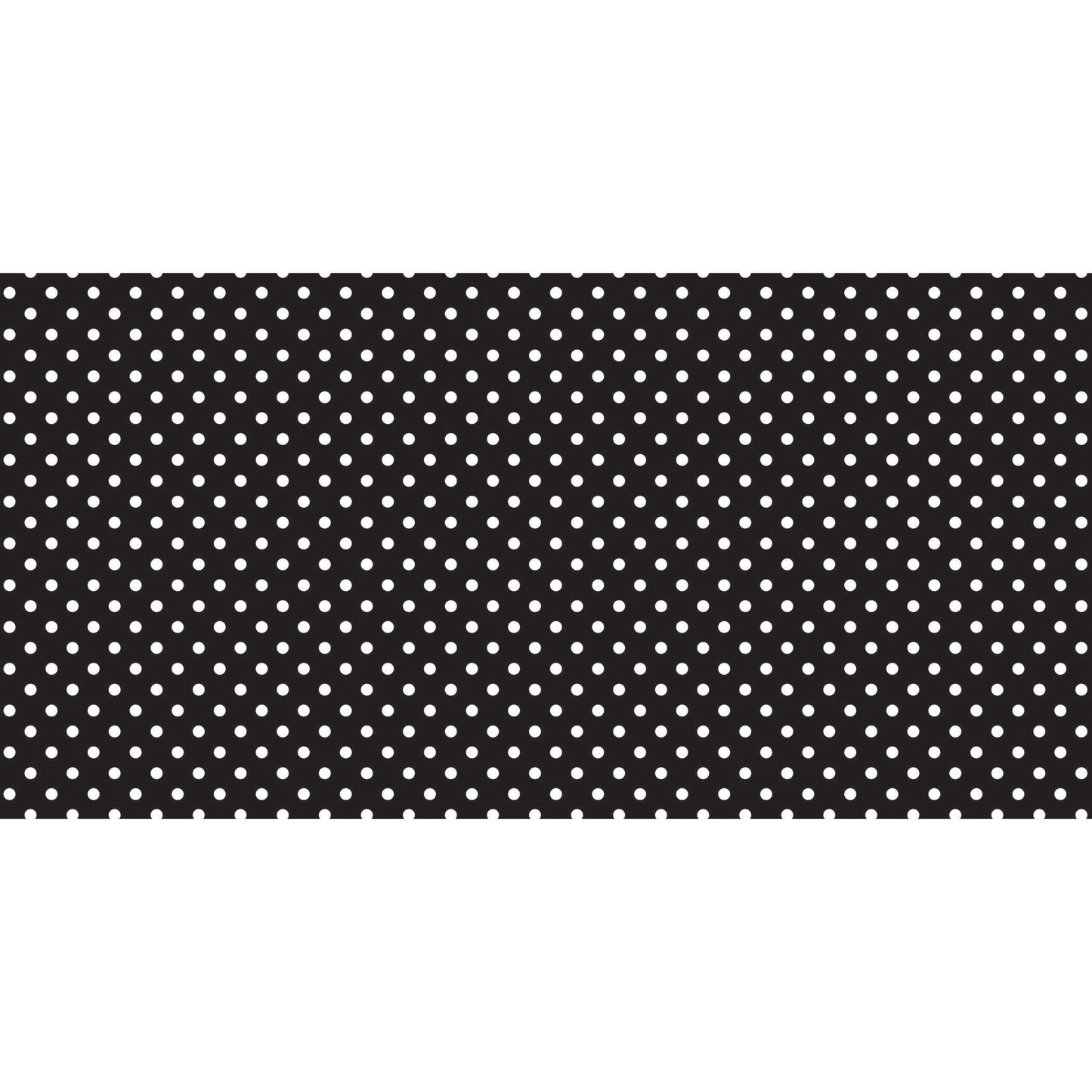 Bulletin Board Art Paper, Classic Dots-Black & White, 48" x 50', 1 Roll - Loomini