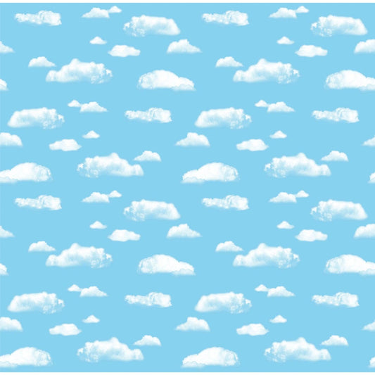 Bulletin Board Art Paper, Clouds, 48" x 50', 1 Roll - Loomini