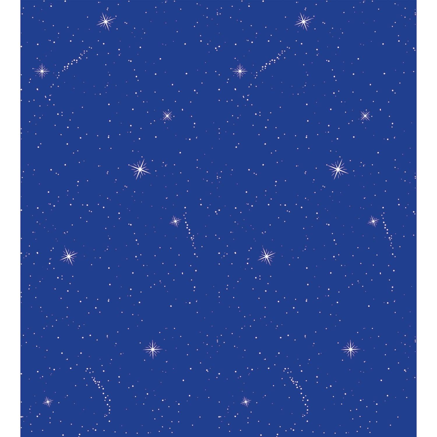 Bulletin Board Art Paper, Night Sky, 48" x 12', 4 Rolls - Loomini