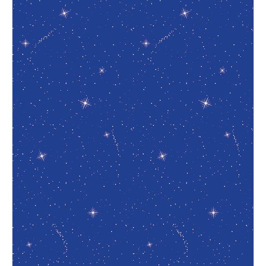 Bulletin Board Art Paper, Night Sky, 48" x 12', 4 Rolls - Loomini
