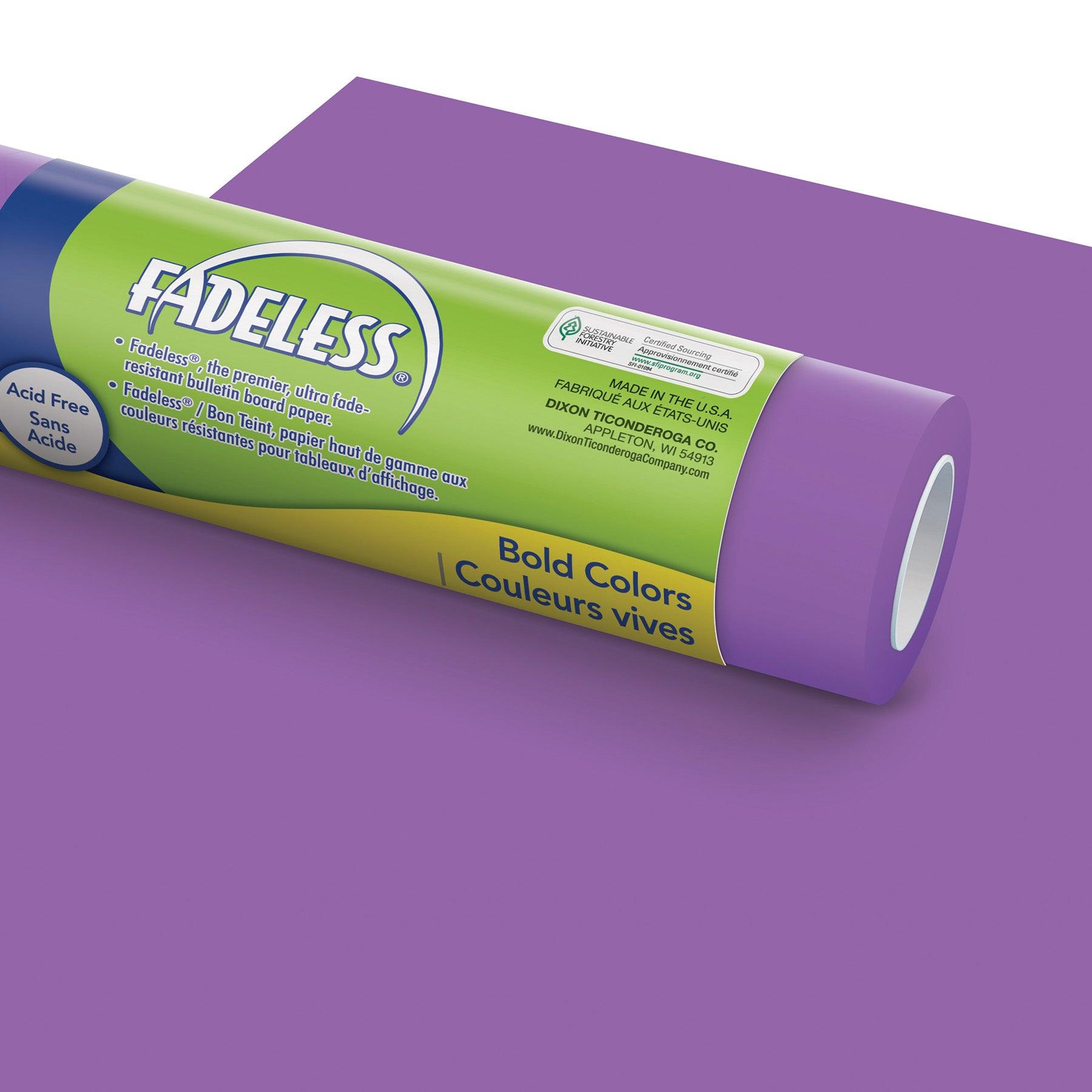 Bulletin Board Art Paper, Violet, 48" x 12', 4 Rolls - Loomini