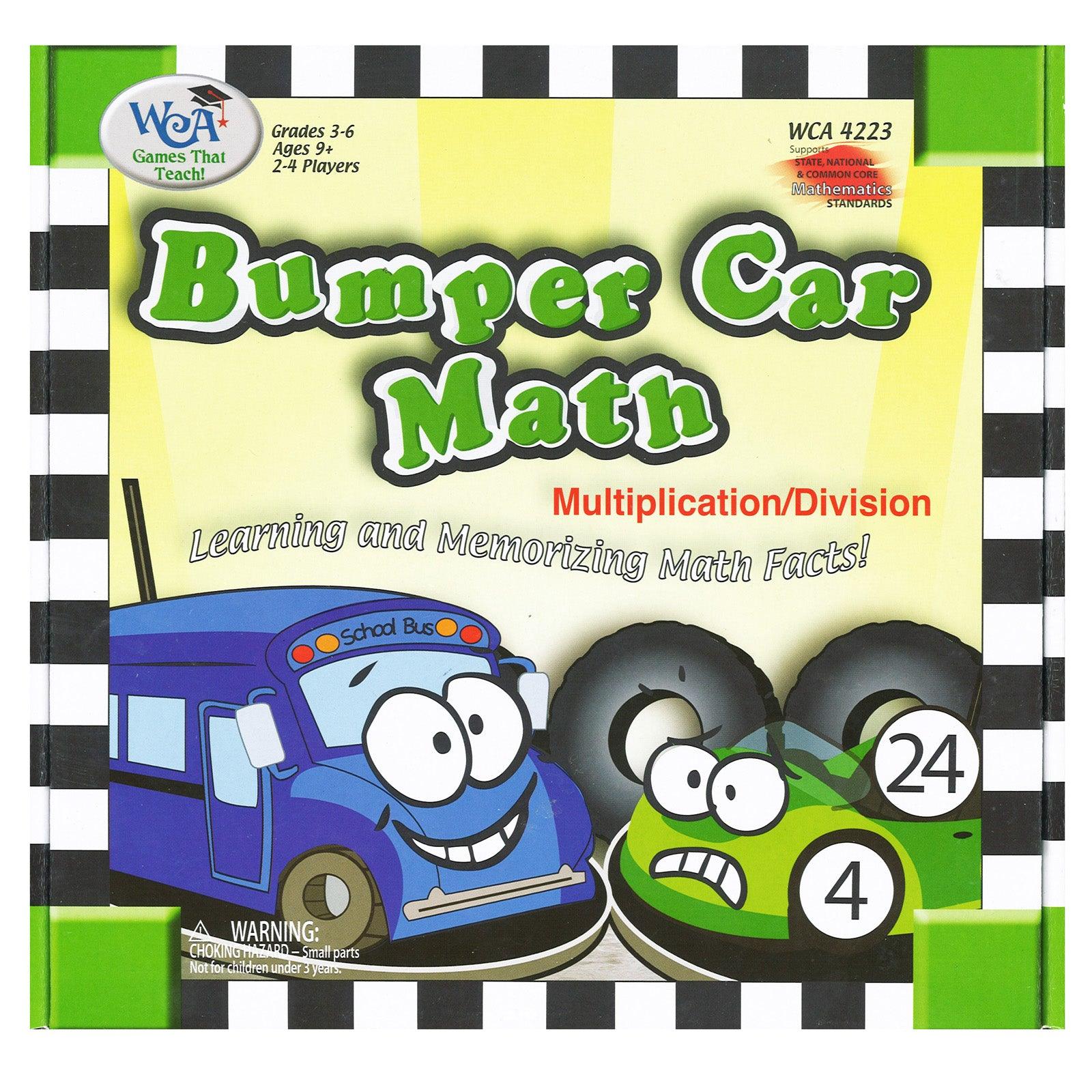 Bumper Car Math - Multiplication & Division - Loomini