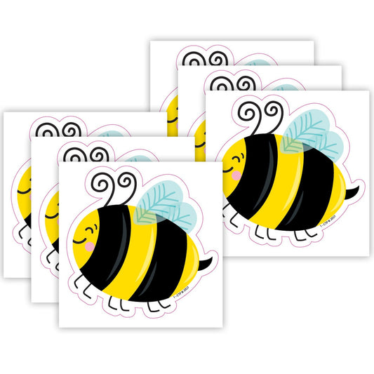 Busy Bees 3 Inch Designer Cut-Outs, 36 Per Pack, 6 Packs - Loomini