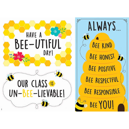 Busy Bees Bulletin Board Set - Loomini