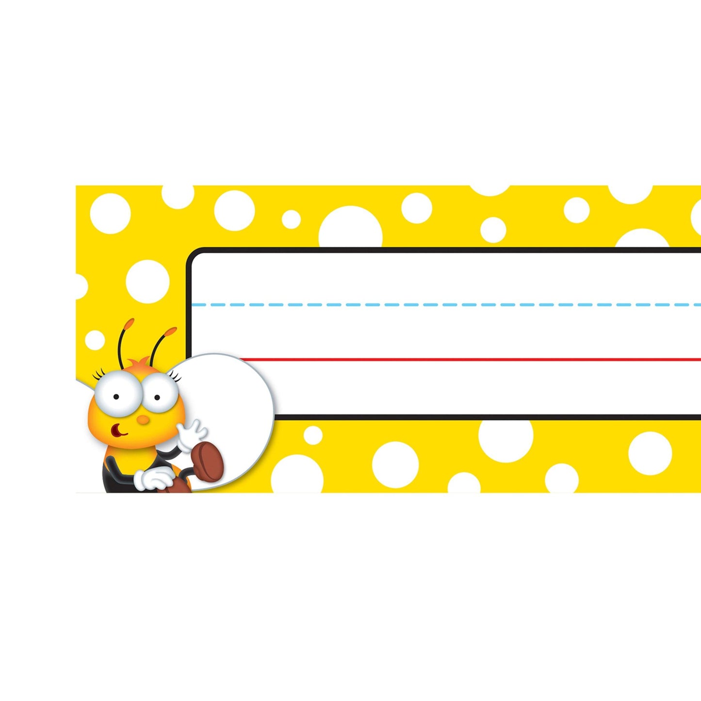 Buzz-Worthy Bees Nameplates, Grades PK-5, 36 Per Pack, 6 Packs - Loomini