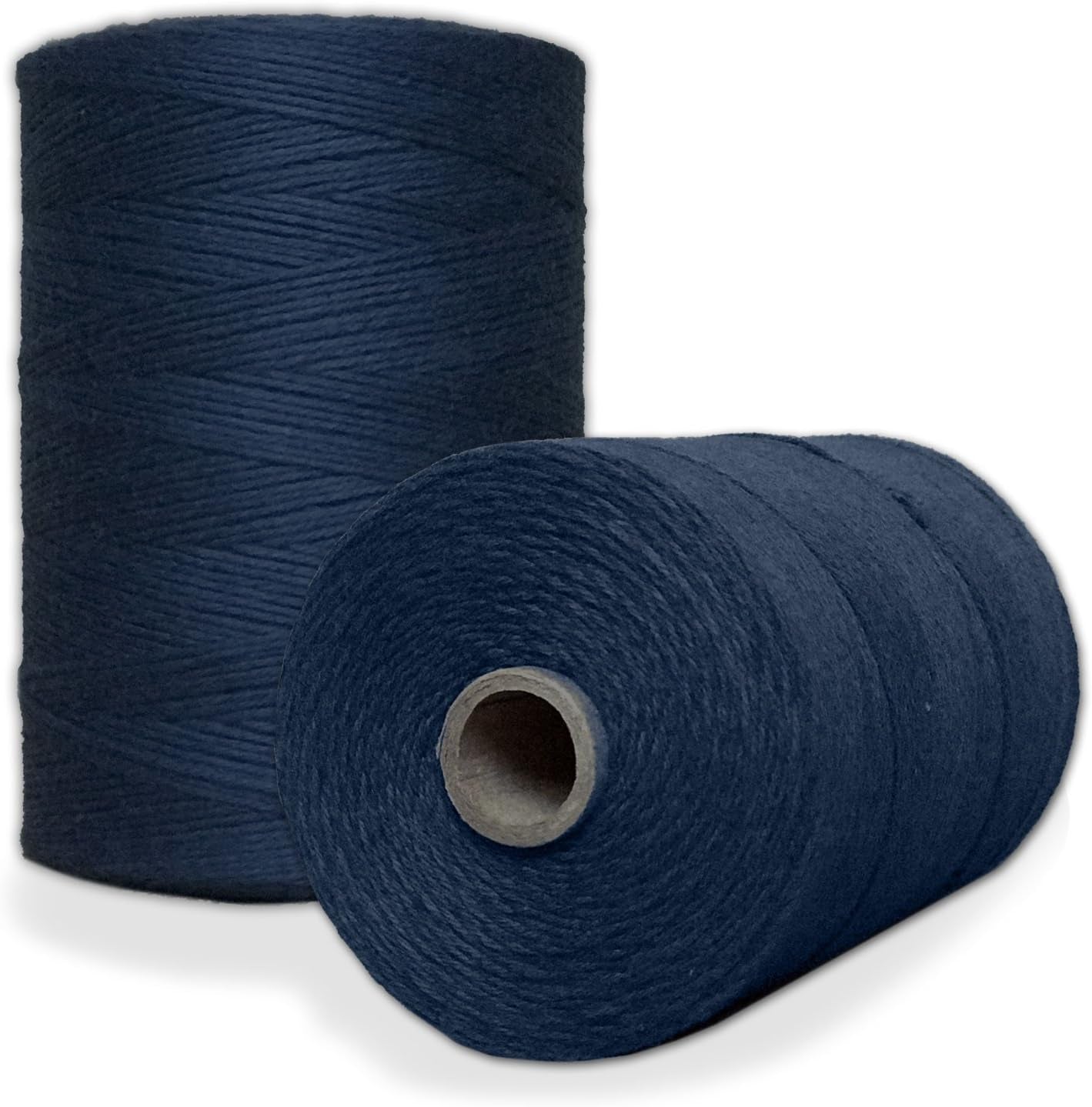 Durable Loom Warp Thread (Natural/Off White), One Spool, 8/4 Warp Yarn (800 Yards), Perfect for Weaving: Carpet, Tapestry, Rug, Blanket or Pattern - Warping Thread for Any Loom