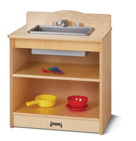 2428JC Toddler Kitchen Sink - Kids Wooden Toy Sink