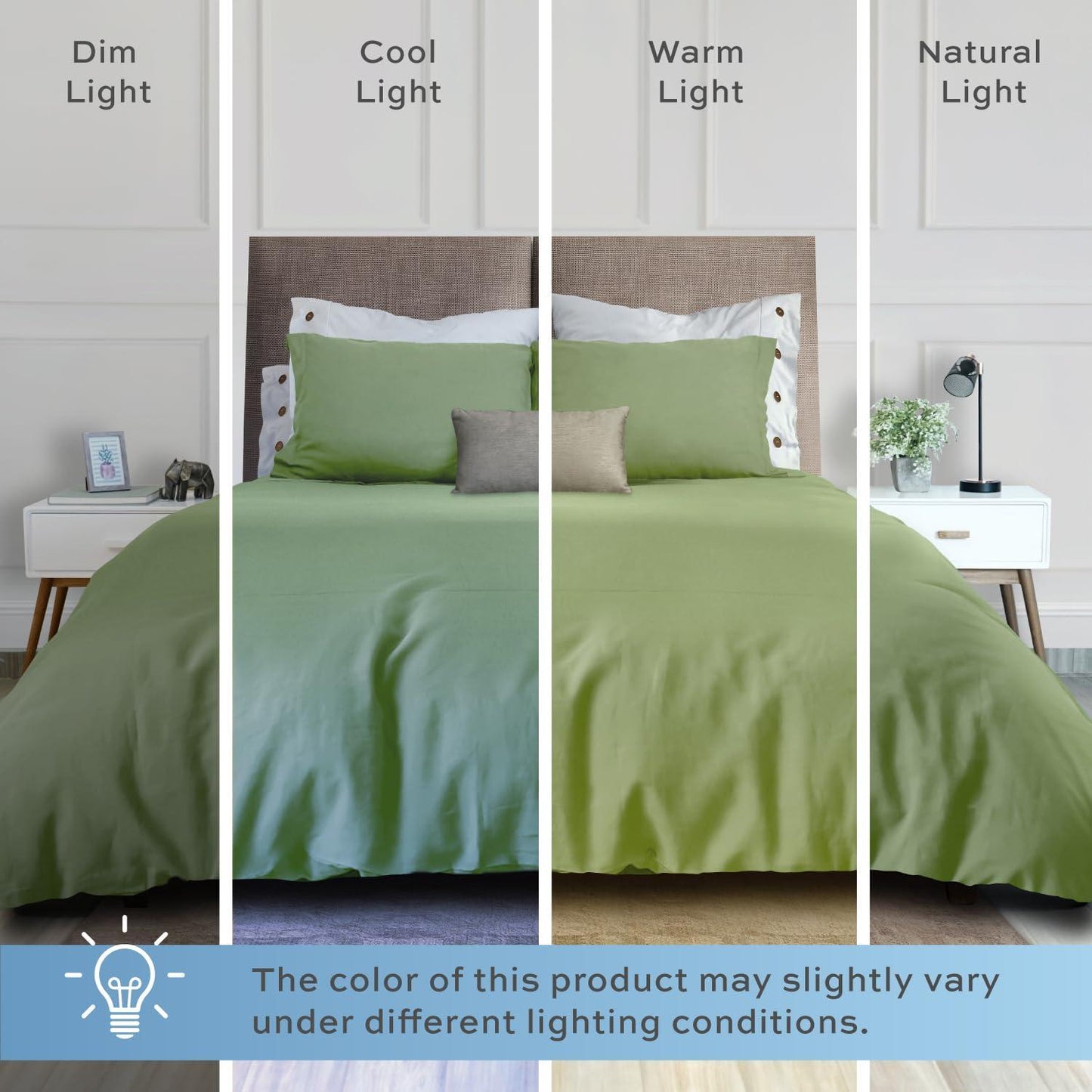 Sage Green Duvet Cover King Size Microfiber Duvet Cover with Zipper Duvet Cover