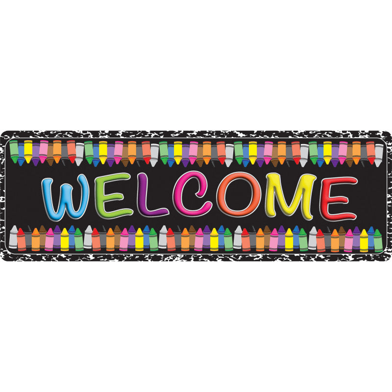 The Original Fun Mat™, Mat Runner, 15.5" x 47", Welcome Crayons