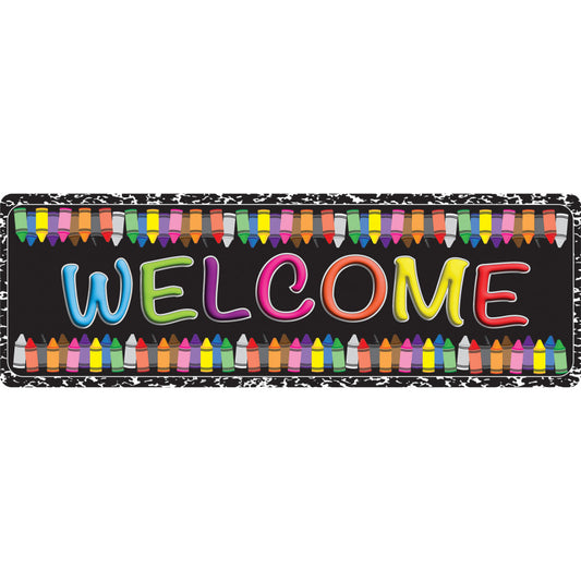 The Original Fun Mat™, Mat Runner, 15.5" x 47", Welcome Crayons